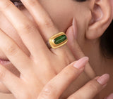 Nava Zahavi Yellow Gold Tourmaline Soul Ring
