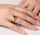 Nava Zahavi Yellow Gold Garnet Tie Ring