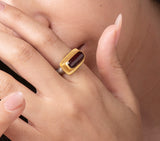 Nava Zahavi Yellow Gold Autumn Tourmaline Ring