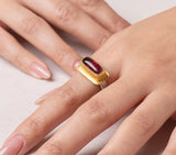 Nava Zahavi Yellow Gold Autumn Tourmaline Ring