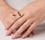 Nava Zahavi Yellow Gold Autumn Tourmaline Ring