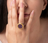 Nava Zahavi Yellow Gold Rhonda Ruby Ring