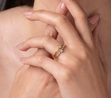 Nava Zahavi Yellow Gold Diamond Eternity Ring