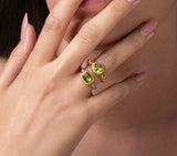 Nava Zahavi Golden Dewdrop Ring