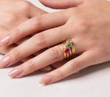 Nava Zahavi 18K Yellow Gold Stack Ring