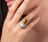 Nava Zahavi Yellow Gold Sandy Ring