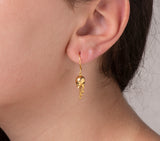 Nava Zahavi 14K Yellow Gold Bell Flower Earrings