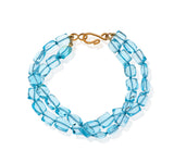 Nava Zahavi Double-Wrap Blue Topaz Bracelet