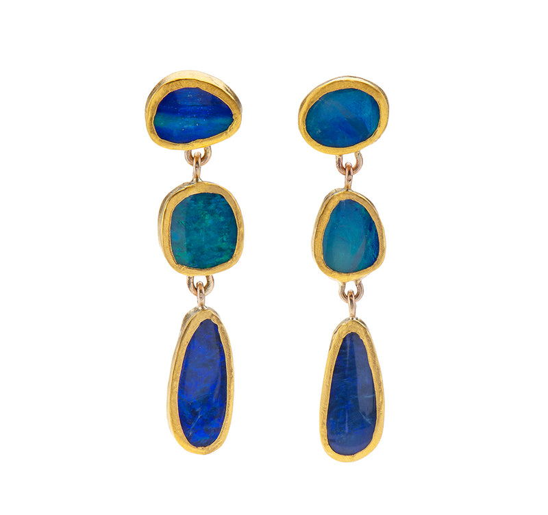 Nava Zahavi Yellow Gold Opulent Opal Earrings