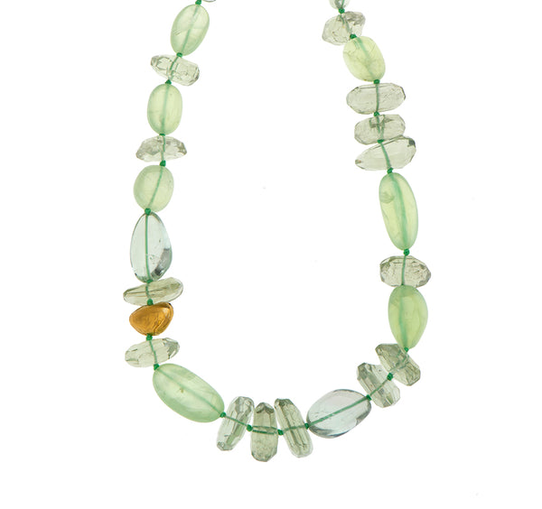 Nava Zahavi Golden Prehnite Necklace