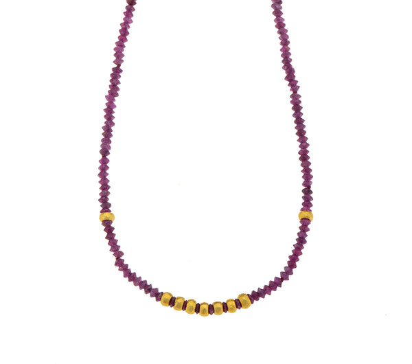 Nava Zahavi Raw Ruby Necklace