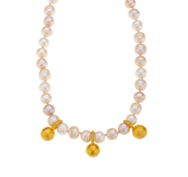 Nava Zahavi 18K Yellow Gold and Pearls Necklace