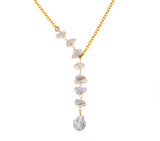 Nava Zahavi Kashi Pearls and Vermeil Tie Necklace