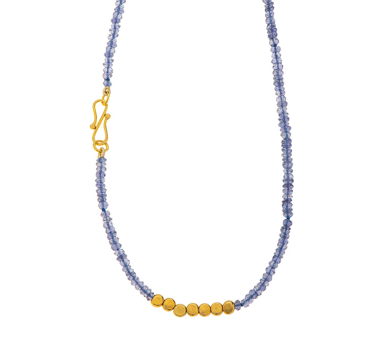 Nava Zahavi Tanzanite 18K Yellow Gold Necklace