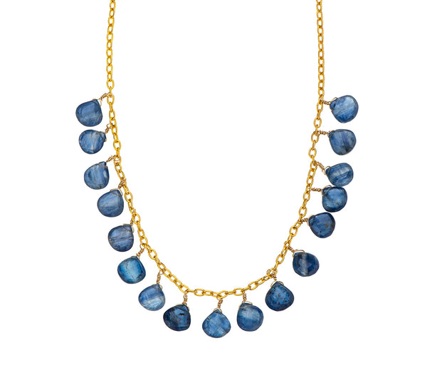 Nava Zahavi Gold Filled Tanzanite Necklace