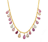 Nava Zahavi Gold Filled Sapphire Drops Chain