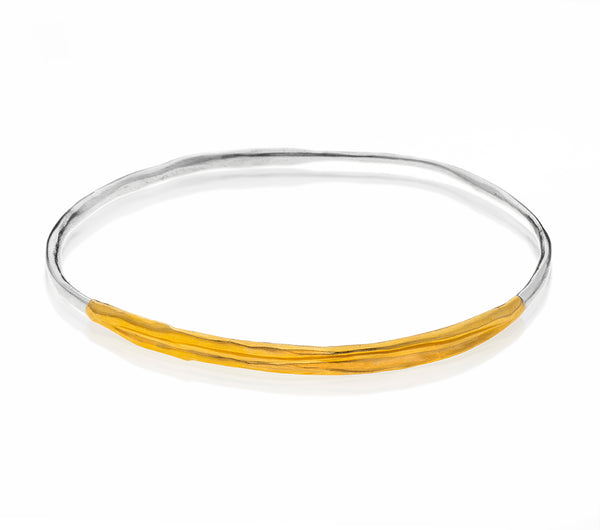 Nava Zahavi Sterling Silver Yellow Gold Bracelet