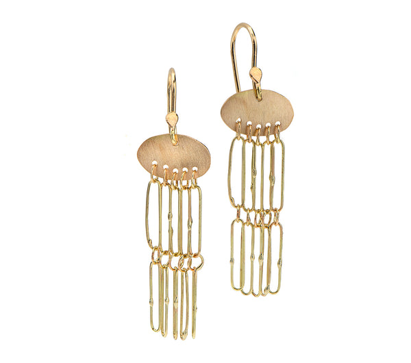 Nava Zahavi 14K Yellow Gold Links Earrings