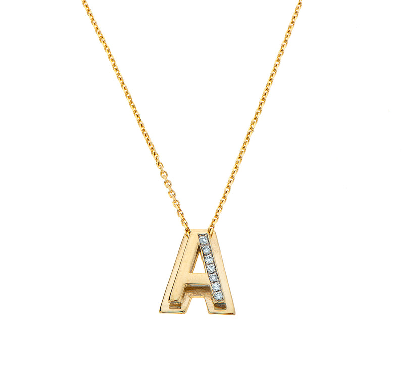 Nava Zahavi A Initial Necklace