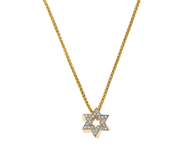 Nava Zahavi 14K Star of David Diamonds Necklace