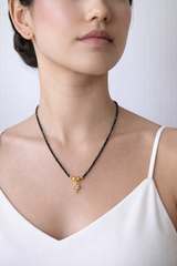 Nava Zahavi 18K Black Garnet and Diamond Necklace