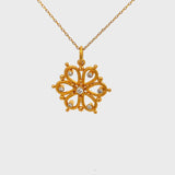 Nava Zahavi Flower Diamond Necklace
