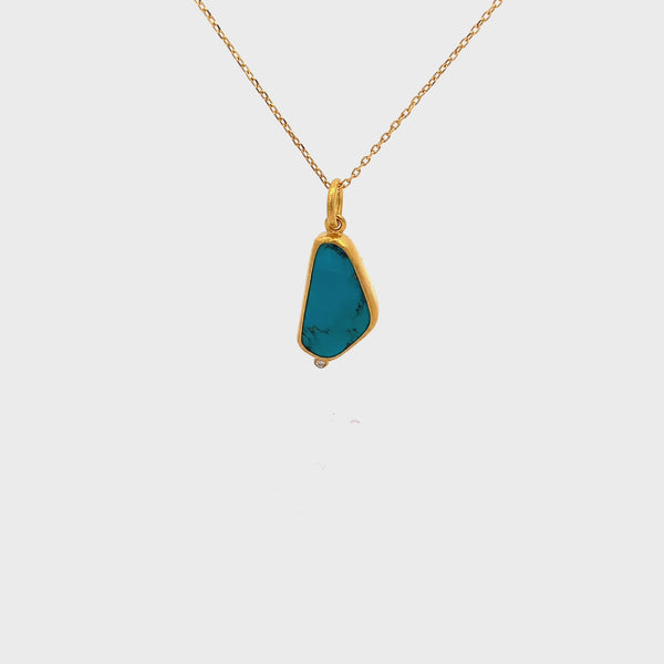 Nava Zahavi Bright Turquoise Necklace