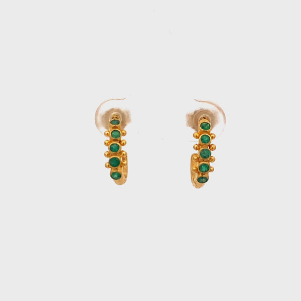 Nava Zahavi Gypsy and Emerald Earrings