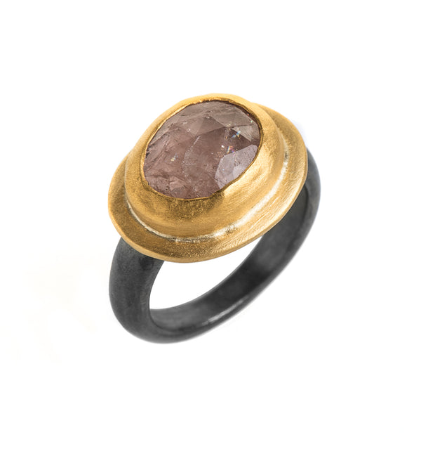 Nava Zahavi Yellow Gold Morgonite Ring