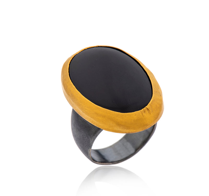 Nava Zahavi Exhale Onyx Ring