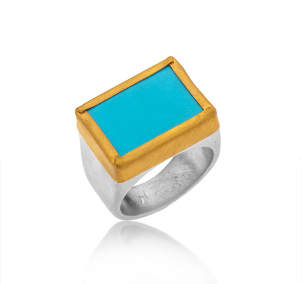 Nava Zahavi Shocking Turquoise Ring