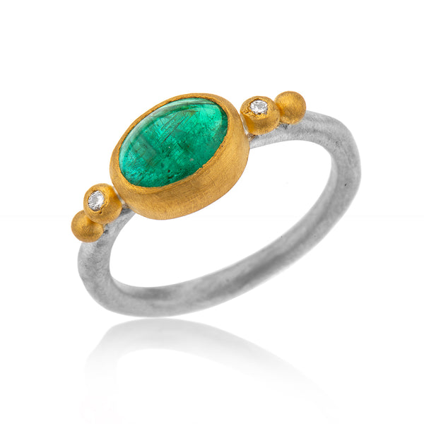 Nava Zahavi Emerald and Diamond Ring