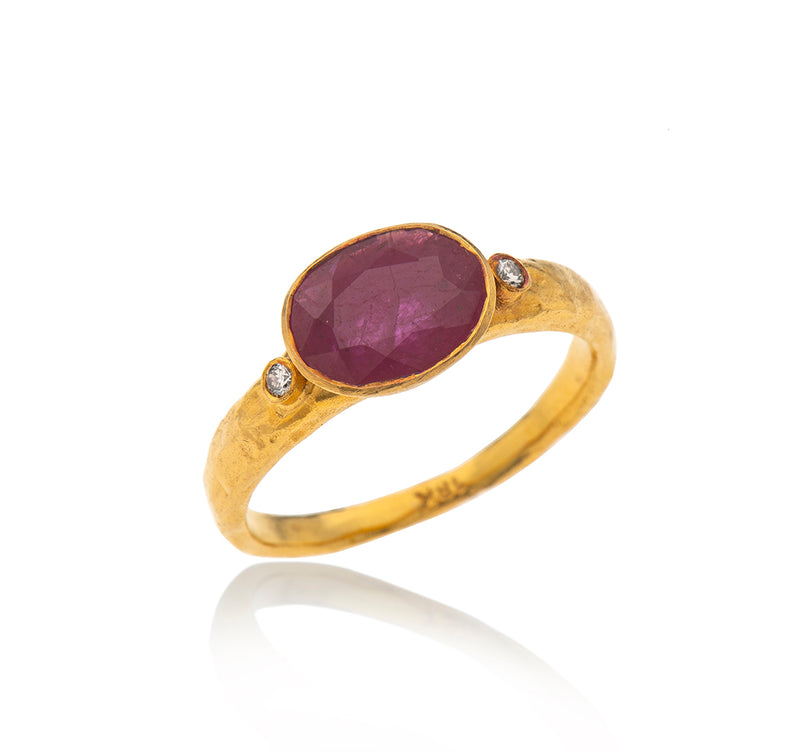 Nava Zahavi Queen of Hearts Ruby Ring