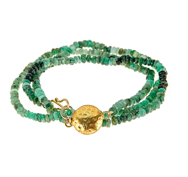 Nava Zahavi 18K Yellow Gold Emerald Bracelet