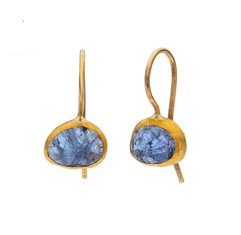 Nava Zahavi Blue Tan Earrings