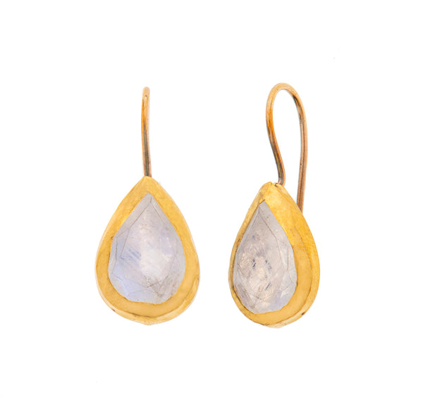 Nava Zahavi Tiny Moonstone Earrings