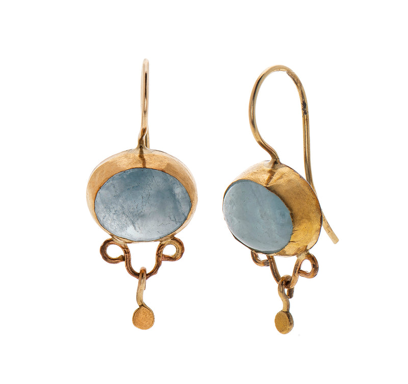 Nava Zahavi Aqua Bell Earrings