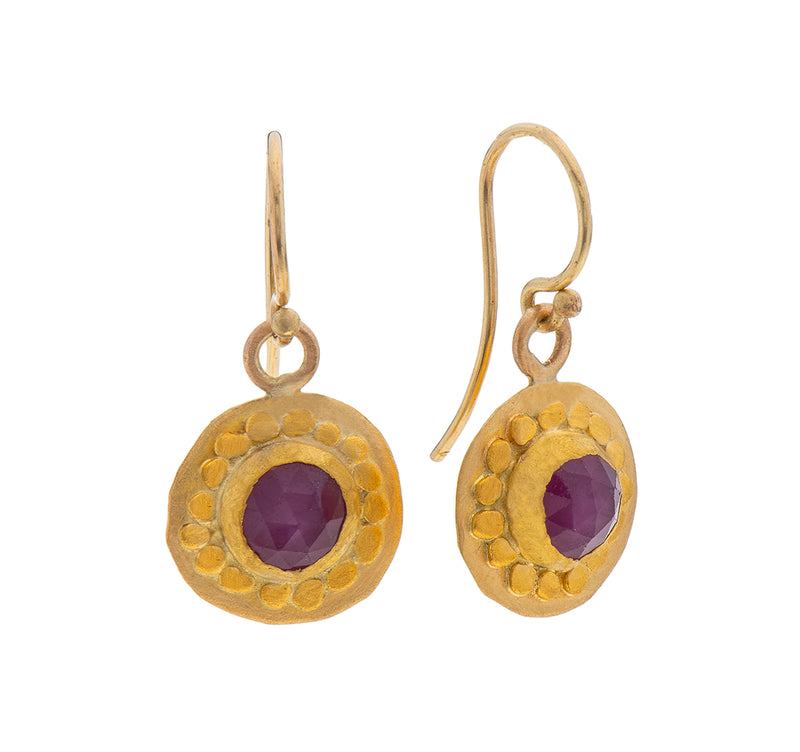 Nava Zahavi Pink Sapphire Earrings