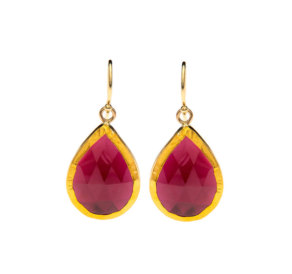 Nava Zahavi Daisy Garnet Earrings