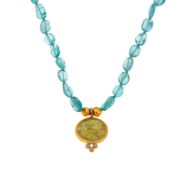 Nava Zahavi Mint Green Necklace