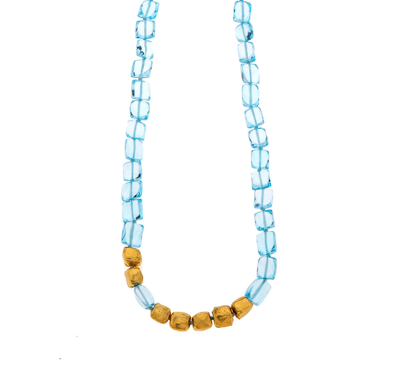 Nava Zahavi Seven Blue Topaz Necklace