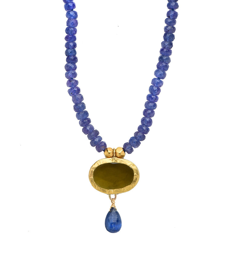 Nava Zahavi Cheerful Tanzanite and Tourmaline Necklace
