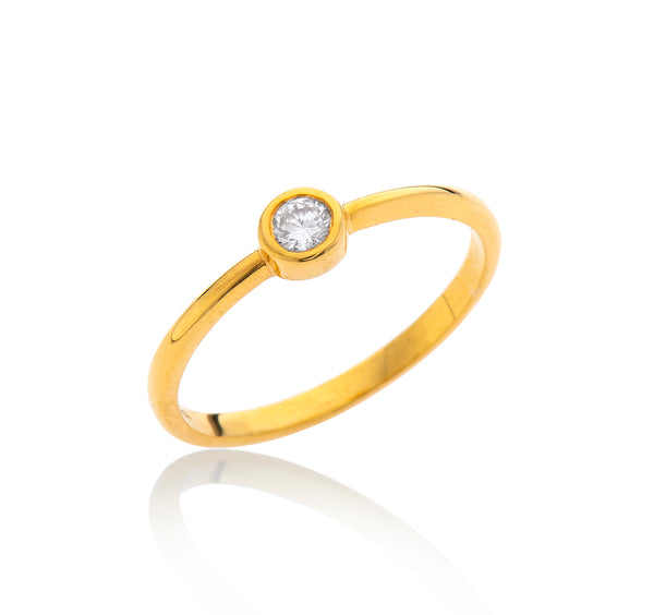Nava Zahavi Yellow Gold Diamond Eternity Ring