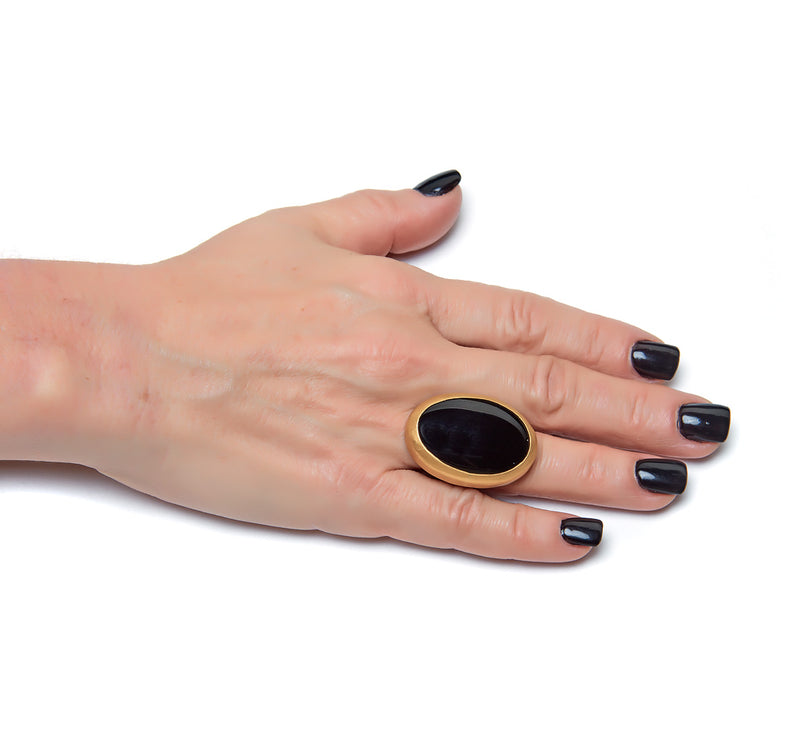 Nava Zahavi Exhale Onyx Ring