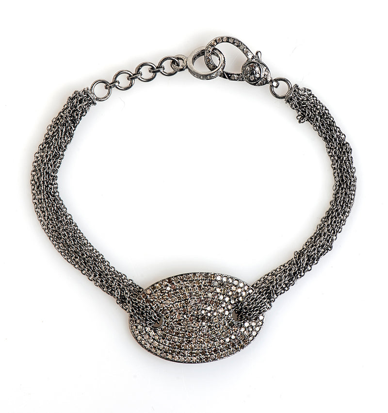Nava Zahavi Silver and Diamond Indulgence Bracelet