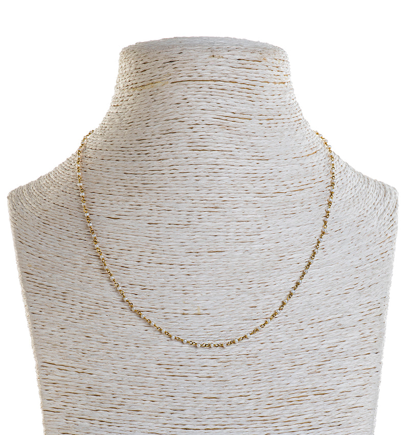 Nava Zahavi Yellow Gold and Pearl American Beauty Necklace