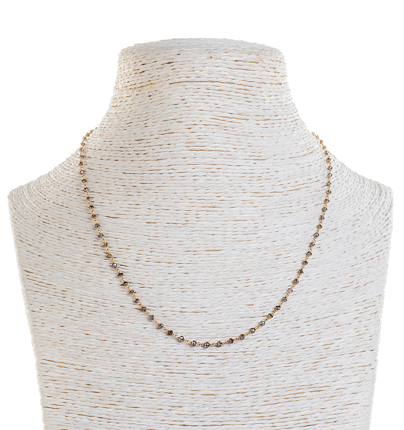 Nava Zahavi 18K Gray Diamond Necklace