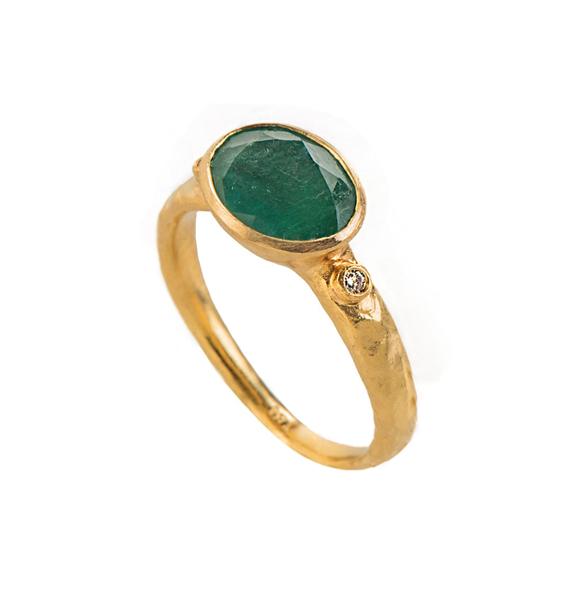 Nava Zahavi Emerald Lucky Ring