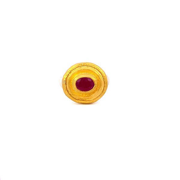 Nava Zahavi Button Ring